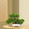 Dekorativa blommor konstgjorda bonsai träd zen dekoration skrivbord krukväxel japansk tall för öppen spis kontor badrum bondgård sovrum