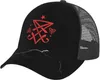 Ball Caps masculin Baseball Capuchée de baseball décontractée Mesh bsistable camionneur réglable Camilier Occult Sigil de Lucifer Satanic