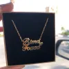 Collane personalizzate coppia nome collane a ciondolo in acciaio inossidabile personalizzato 13 nomi collana cardiaca da donna regalo di compleanno di gioielli fatti a mano