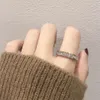 Titanium Steel Non Fading Ring for Women's Instagram Nisch Design, Plain Ring pekfingerring, cool och personlig parring