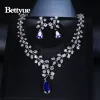 Verktyg Bettyue Brand Charm Fashion Jewelry Set AAA Multicolor Zircon White Gold Plant Jewelry Set for Woman Florid Wedding Present