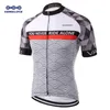 Kemaloce Cycling Jersey Men Men da estrada Raça Men refletivo de camisa de bicicleta cinza Jersey de bicicleta ecológica e ecológica 240328