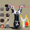 Slingshots HighPower Laser Aiming Slingshot Outdoor Hunting Shooting Catapult Competition Practice med High Precision Solid