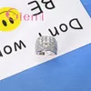 클러스터 링 트렌디 한 넓은 웨딩 밴드 낭만적 인 심장 모양 925 Sterling Silver Women 보석 약혼/파티 액세서리