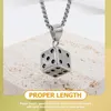 Pendant Necklaces Dice Necklace For Men Jewelry Chain Metal Titanium Steel Women Decoration Miss