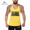 Sete Joe Cotton Animal Stringer Tampo Tops de homens sem mangas Singlets Roupas de fisicultura para fitness coletes de fitness240325