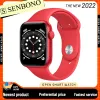 Watches SENBONO 2022 New Smart Watch Men Custom Watch Face Heart Rate Temperature Monitor Bluetooth Music Sports Smartwatch Women+Box