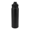 Кружки спортивны бутылки с водой легкая проверка изолированной бутылки черная проницательная ржавалочная нержавеющая сталь для пеших прогулок