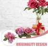 Dekorativa blommor Simulerad blommahållare Rosring Wreath Garland Artificial Floral Dekorera