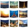 Hapaslar Paris Tower Ev Dekor Duvar Sanatı Landmark City of Night View Modern Ffashion Goblen Asma Plaj Havlusu