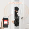 Détecteur Staniot Tuya Smart WiFi Door Window Capteur Open Fermé Détecteur Home Security Protection Smart Life Control Work with Alexa