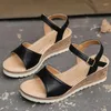 Dress Shoes Plus size enkelgespwedge sandalen voor dames zomer 2024 platform Sandles Woman Dik Sole Gladiator Sandalias Casual