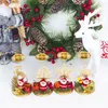 Kaarsenhouders 2 stks rendier thee licht decoratieve kerst kandelaar metaal santa claus decor ornament Holiday