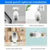 Caméras E27 Bulbe Surveillance Camera Night Vision Full Color Automatic Tracking Video Indoor Security Monitor