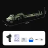 RC Truck B363 WPL Полный военный транспортный транспортный автомобиль модель 116 Car Long Crawler Monster Пульт дистанционного управления 240327