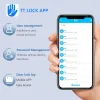 Lås tuya ttlock App Control Door Locks Biometric FingerPrint Locker BT Smart Entry Home Handle App Unlock Digital Intelligent Lock