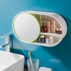 Opbergdozen Ruimte Besparende kast Multifunctionele doos Mirror Wall gemonteerde cosmetische bureaublad hoge kwaliteit