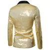 Suisses masculines 2024 Sequins One Bouton Suit Taille européenne Single Western Coat Performance Robe Casual