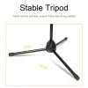 Monopods Telescopic Microphone Floor Tripod Flexible Mobile Phone Holder Clip Swing Boom Stage Bracket Microphone Holder Stand