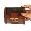 Brown clássico masculino feminino genuíno couro homem carteira mulher moeda bolsa