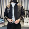 Kurtki męskie 2024 Spring Bomber Jacket Men Mash Modna okrężna obrońca Hasual Windbreaker Płaszcz Motocyklowy