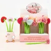 Piece Kawaii Flower Pen Stationery Creative Sweet Pretty Lovely Soft Gel