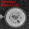 Kits 40mm Left Crown GMT Waterproof Watch Case FIT 9 O'clock NH34 Movement 316L Stainless Steel Sapphire Glass Blue luminous dial