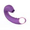 Sexleksaker G Spot Vibrator 2 i 1 klitisk tunga dildo Vaginal vibrerande anal bröstnippel massager rumpa plugg, vuxna sexleksaker för kvinnliga par