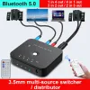 Adapter 3.5mm Switch Box Converter Wireless Audio Splitter.5mm Audio Switcher