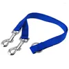 Hundhalsar 3x Duplex dubbelkopplare Twin Lead 2 Way Two Pet Dogs Walking Lash Safety Se Original Listing