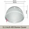 Lens 3.1 Inch Hardening Acrylic Indoor / Outdoor CCTV Replacement Clear Camera mini Dome Housing Cover Suitable Hikvision Dahua