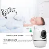 Monitora o monitor de bebê de 5,0 polegadas com câmera sem fio Nanny 720p HD Segurança Visão noturna Sono Sleep Remote 2 Way Audio