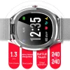 Montres Thermomètre Smart Watch IP68 Taxe cardiaque étanche ECG Monitor Full Touch Smartwatch T01 Affichage météorologique Bande de température corporelle