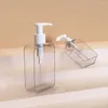 Dispensateur de savon liquide 200 ml bouteille de shampooing carrée transparente Gel et lotion de douche de presse 300 ml