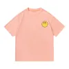 Tshirt homme a dessiné un t-shirt de base de haute qualité de haute qualité pour les hommes et les femmes couple t-shirt smiley visage imprimer mode design tendance tshirtrqcl