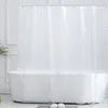 Rideaux de douche rideau transparent isolant géométrique en polyester lavable pour la salle de bain pour la maison el