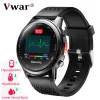Montres Vwar Health Smart Watch Sports Fitness Tracker Traitement Laser Mesure de la température corporelle Pression artérielle Oxygène ECG Smartwatch