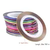 10st Mixed Colorful Nail Beauty Rolls Striping Decals Foil Tips Tape Line Diy Design Nail Art Stickers For Manicure Tool Decorations