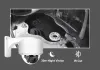 Câmeras anpviz inteligente 4k 8mp poe ip ptz câmera de segurança externa 5x câmera de áudio zoom ir 30m Danale Segurança Detecção humana