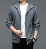 Sweat à capuche masculin High Brand Matel 2024 Spring Casual Cotton Zippper Cardigan Male à manches longues Vestes Sweatshirt