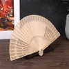 Партийные принадлежности 1pc Fashion Arragrant Wood Fan Fan Cheongsam Складывание китайского деревянного винтажного пустого танцевального танца Свадебные подарки