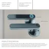 Bloquear Tuya Smart Door Lock Digital Lock eletrônico Lock biométrico Porta de impressão digital Holoque sem chave Senha digital Smart Home Lock