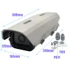 Höljen 11 tums sidoklaff Aluminium utomhus CCTV -kamera kapsling Rainproof IP65 Ytter täckande husövervakningssköld 390x165x120mm
