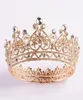 Mody kryształy ślubne korona srebrna złota krinowarska księżniczka królowa Bridal Tiara Crown Hair Akcesoria