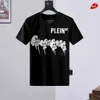 Pleinxplein Tasarım Erkek Tişört Tasarımcısı İnce Fit PP Yaz Rhinestone Yuvarlak Boyun Plein Gömlek Kafatasları Sokak Giydirme Siyah M-XXXL 776 ROYAL R5P7