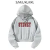 Women's Hoodies Womens Cropped Hoodie Simple Trendy With Hood Casual Clothes Pullover Crop For Workout Travel Street Daily Office