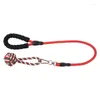 Dog Collars Pet Chew Knot Toy Cotton Traction Rope Cleaning Teeth Bite-Resistant