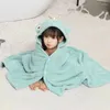 Towel High Quality Luxury Bath Coral Fleece Kids Hooded Cape Soft Absorbent Thickened Baby Bathrobe Bathroom Amenities