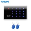 Clavier Towode K16 Système d'alarme de désarme RFID sans fil K16 Clavier à écran tactile pour W18 G18 K52 W20 W2 Système d'alarme de sécurité domestique