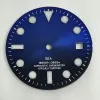 KITS 29mm MEMIFICATO COMPLETTO MODIFICATO Blu ghiaccio Luminio adatto per 2824 Surfafica del mare del calendario per orologi del movimento